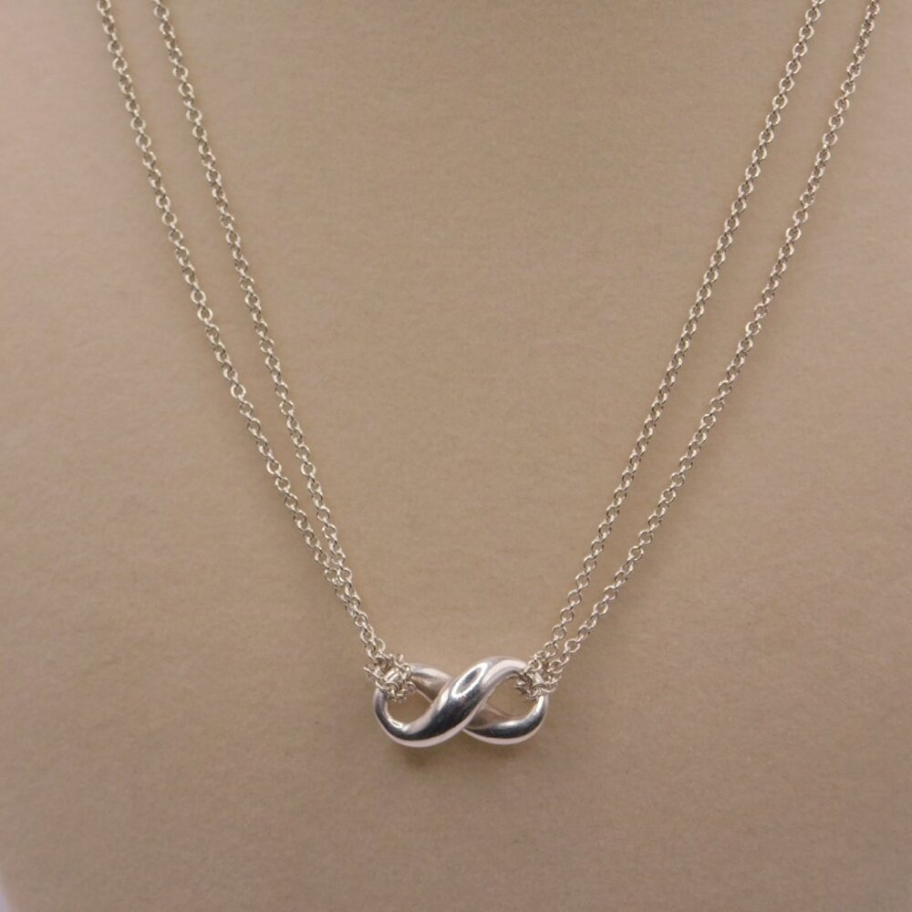 TIFFANY INFINITY NECKLACE - 16 INCHES - Picture 2 of 13